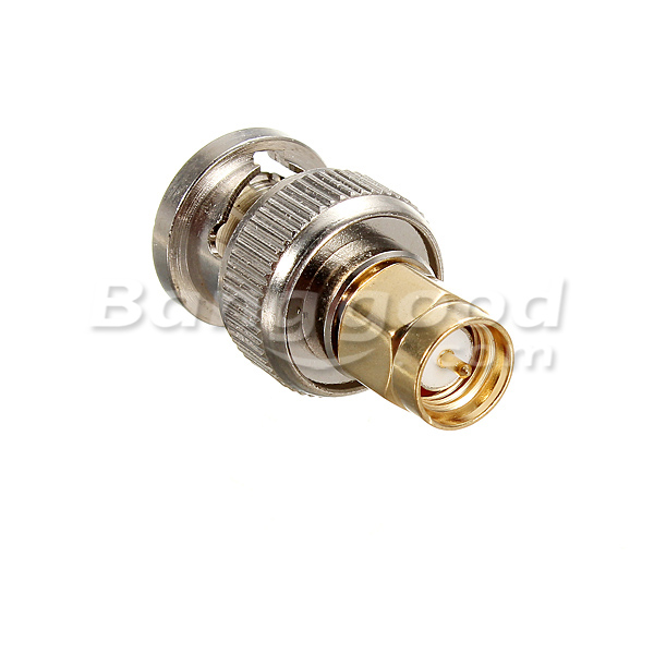 Alloy-Steel-BNC-Male-Plug-To-SMA-Male-Plug-RF-Adapter-Connector-924944-6