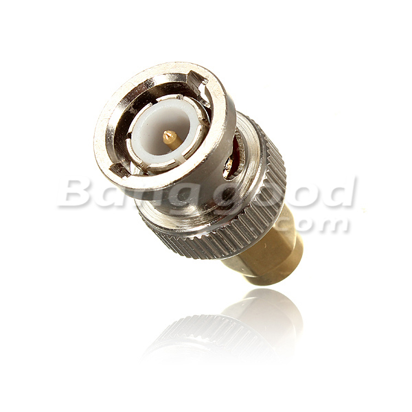 Alloy-Steel-BNC-Male-Plug-To-SMA-Male-Plug-RF-Adapter-Connector-924944-8