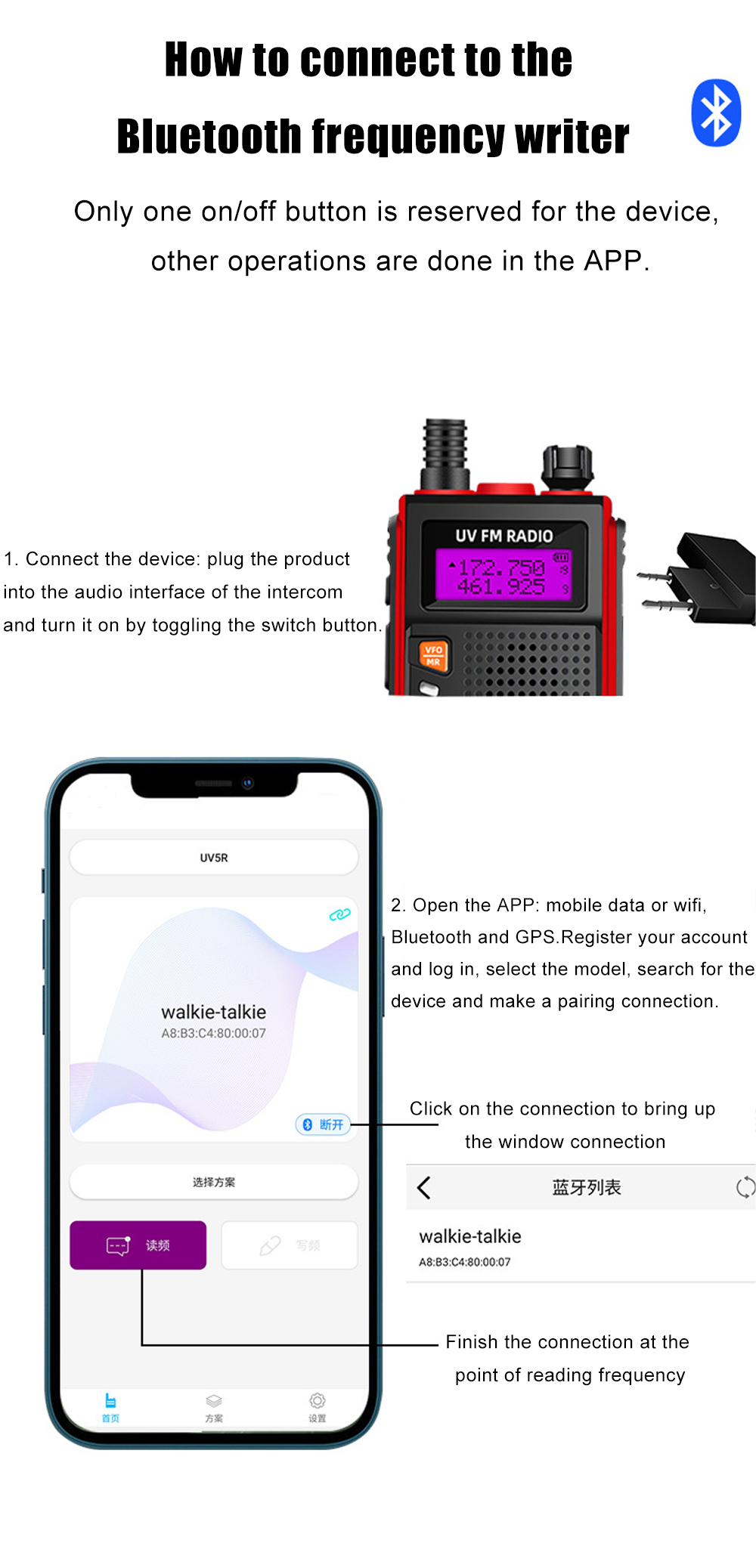 BAOFENG-BF-888S-Walkie-Talkie-bluetooth-Programming-Line-USB-Charging-Frequency-Writer-UV5R-Universa-1902089-2