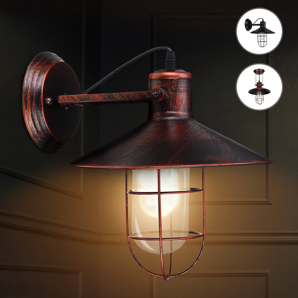 110-240V-E27-Wall-Lights-Industrial-Sconce-Lamps-240deg-Adjustable-Angle-Vintage-Art-Decoration-1830224-2