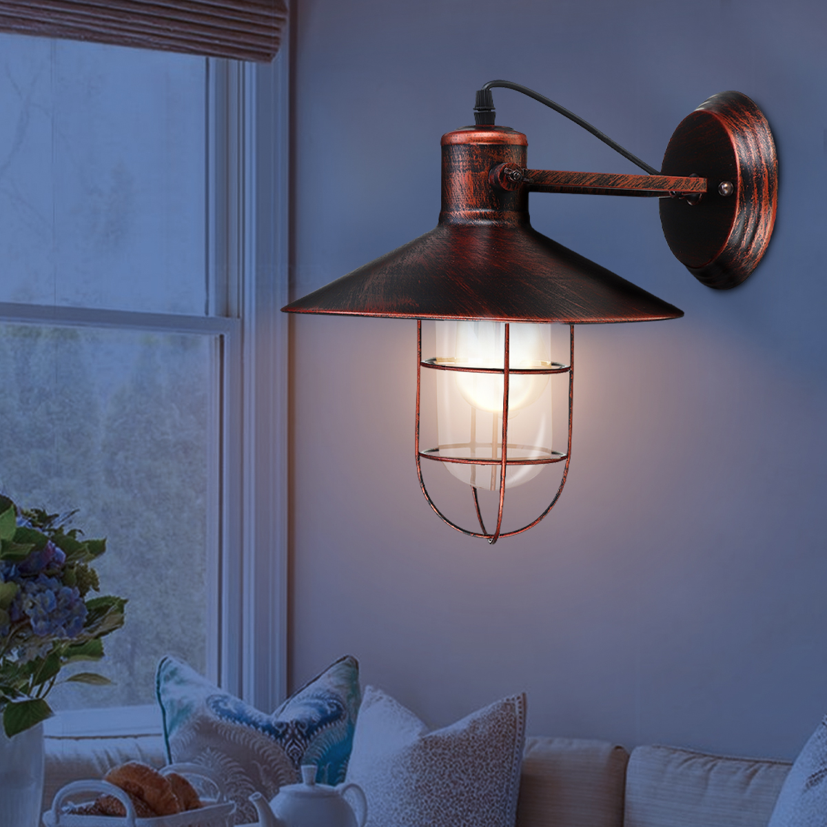 110-240V-E27-Wall-Lights-Industrial-Sconce-Lamps-240deg-Adjustable-Angle-Vintage-Art-Decoration-1830224-5