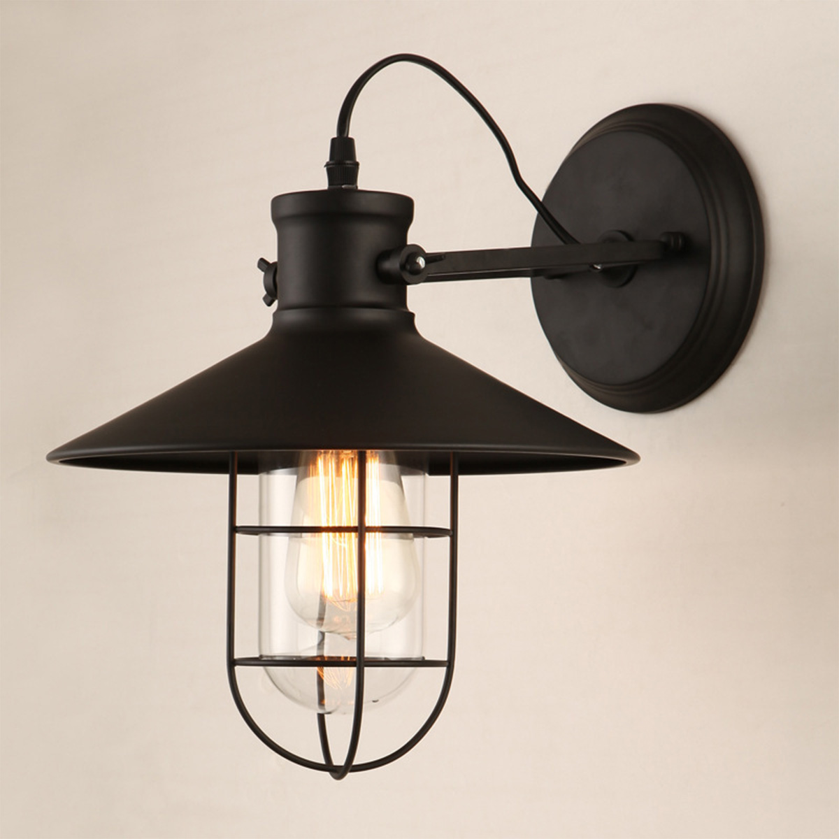 110-240V-E27-Wall-Lights-Industrial-Sconce-Lamps-240deg-Adjustable-Angle-Vintage-Art-Decoration-1830224-8