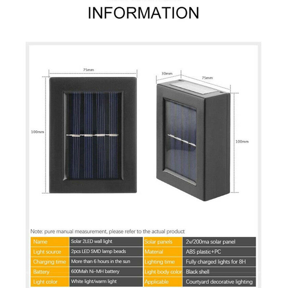 2Pcs-Solar-Wall-Lamp-Light-Up-and-Down-Garden-Decorative-Solar-Sensor-LED-Light-1850890-11