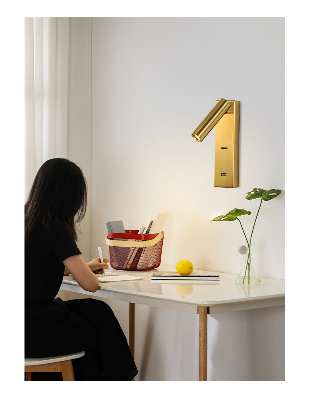 ZEROUNO-Brush-Brass-LED-Wall-Lamp-Bedside-Headboard-Reading-Lamp-DC-5V-2A-USB-Charger-Adjustable-Tab-1809467-11