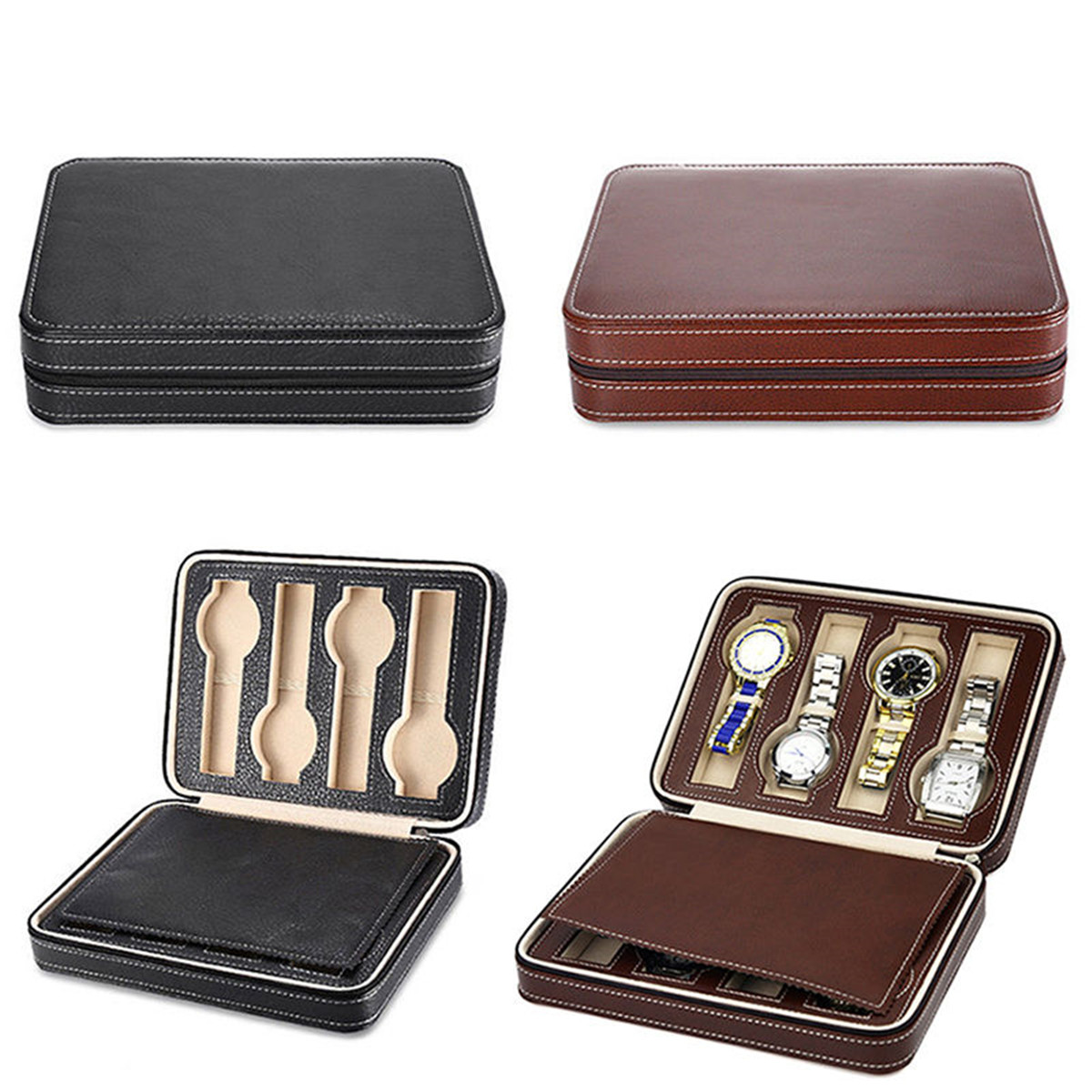 8-Grids-Watch-Display-Storage-Box-Case-Zippered-Travel-Watch-Box-1409754-3