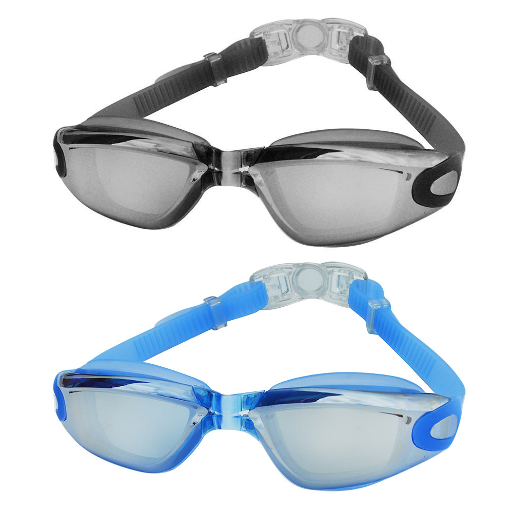 2Pair-Swimming-Goggles-with-Earplug-Nose-Rest-Transparent-Anti-UV-Anti-Fog-Protection-Goggles-for-Ad-1884483-2