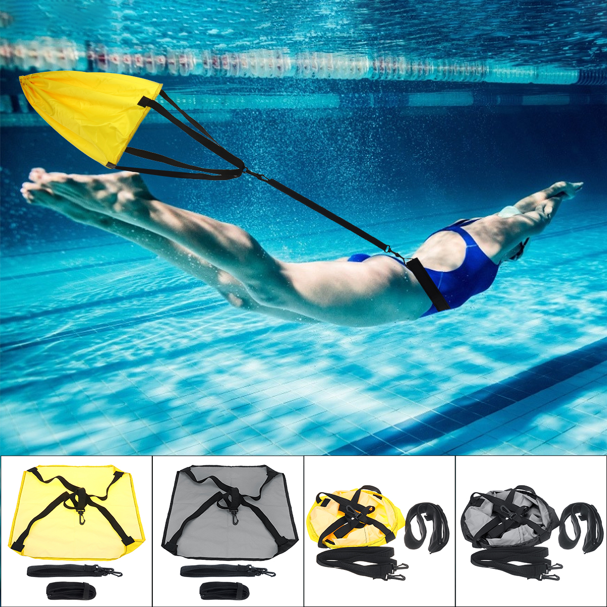 40inch-Swim-Training-Belts-Swimming-Resistance-Bands-Swim-Harness-Static-Swimming-Belt-1696639-1