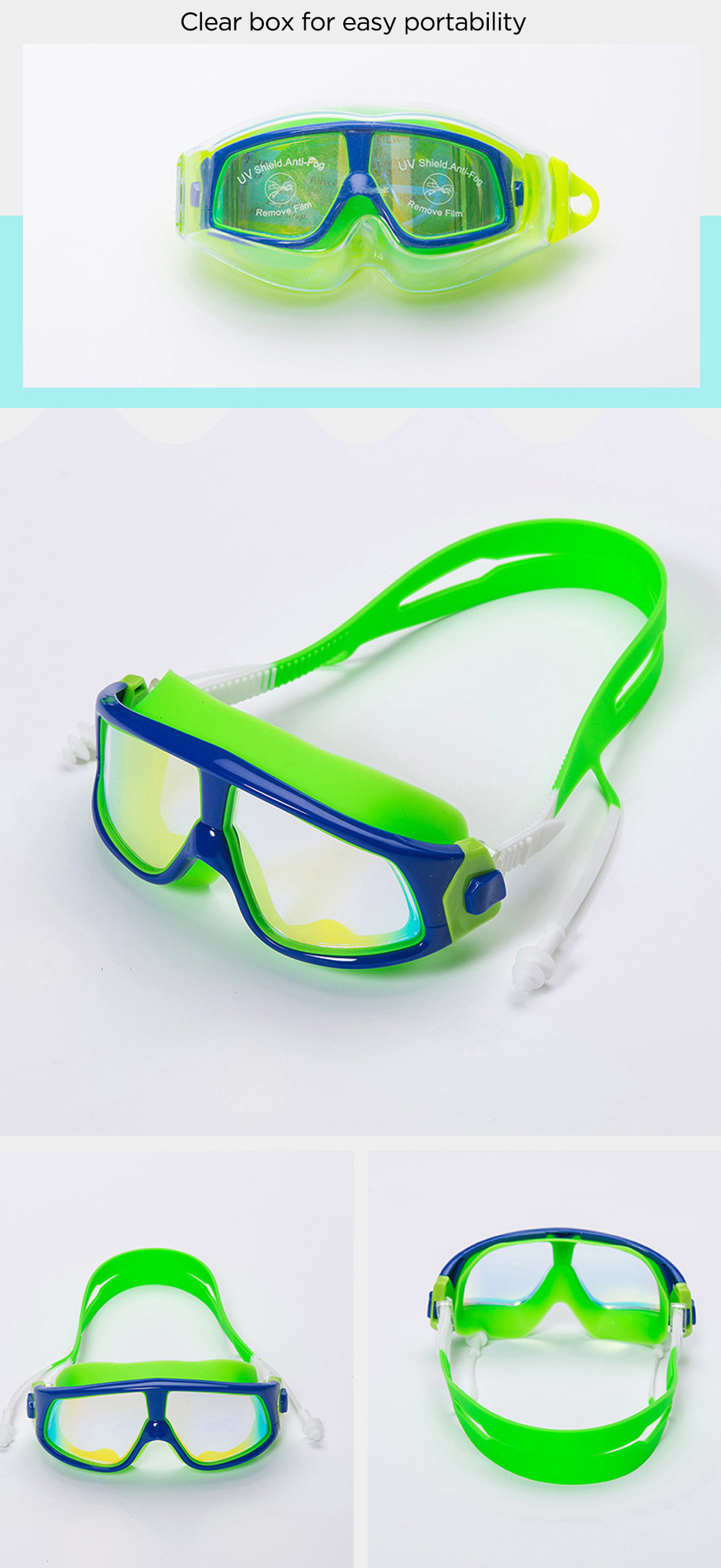 Children-Anti-fog-Diving-Goggles-HD-Silicone-Adjustable-Teenager-Kids-Swimming-Eyewear-Water-Sport-G-1860007-2