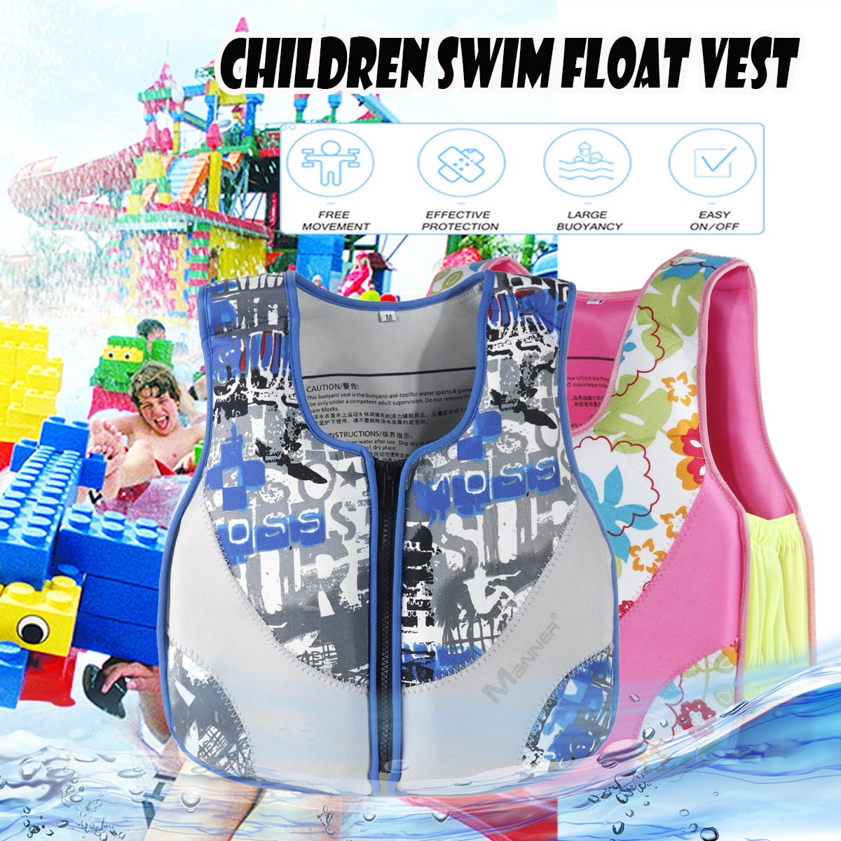 Kids-Children-Swimming-Floatation-Vest-Life-Jacket-Swimming-Buoyancy-Aid-1523255-1