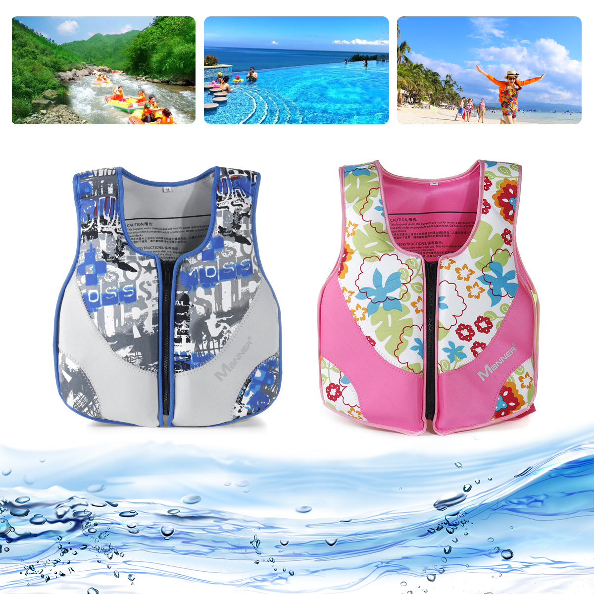 Kids-Children-Swimming-Floatation-Vest-Life-Jacket-Swimming-Buoyancy-Aid-1523255-9