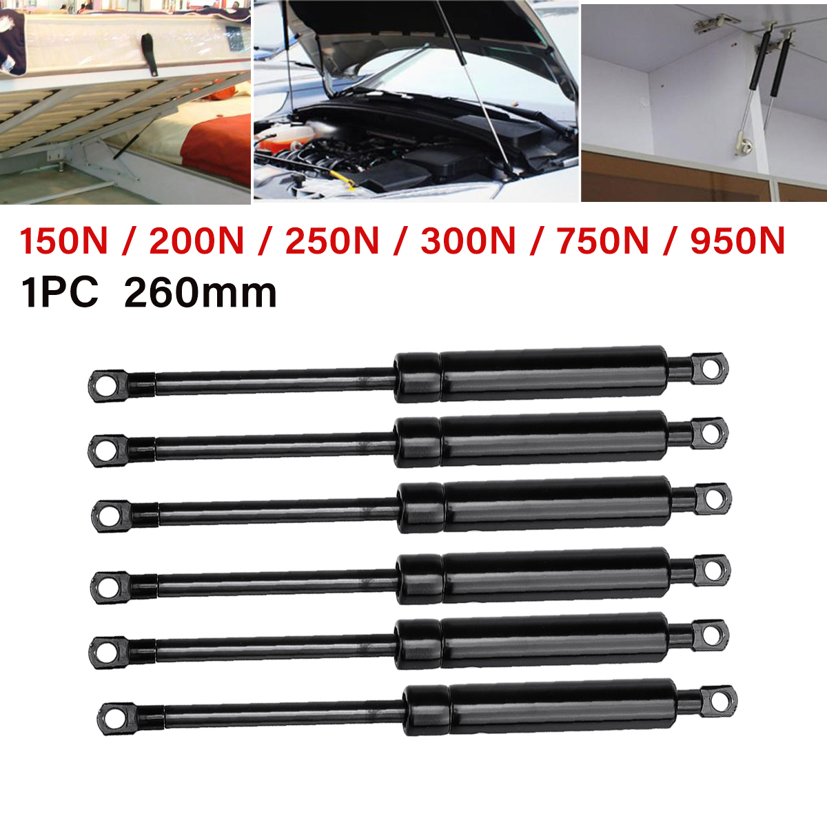 260mm-Universal-Car-Gas-Struts-Spring-150N--200N--250N--300N--750N--950N-1772678-1