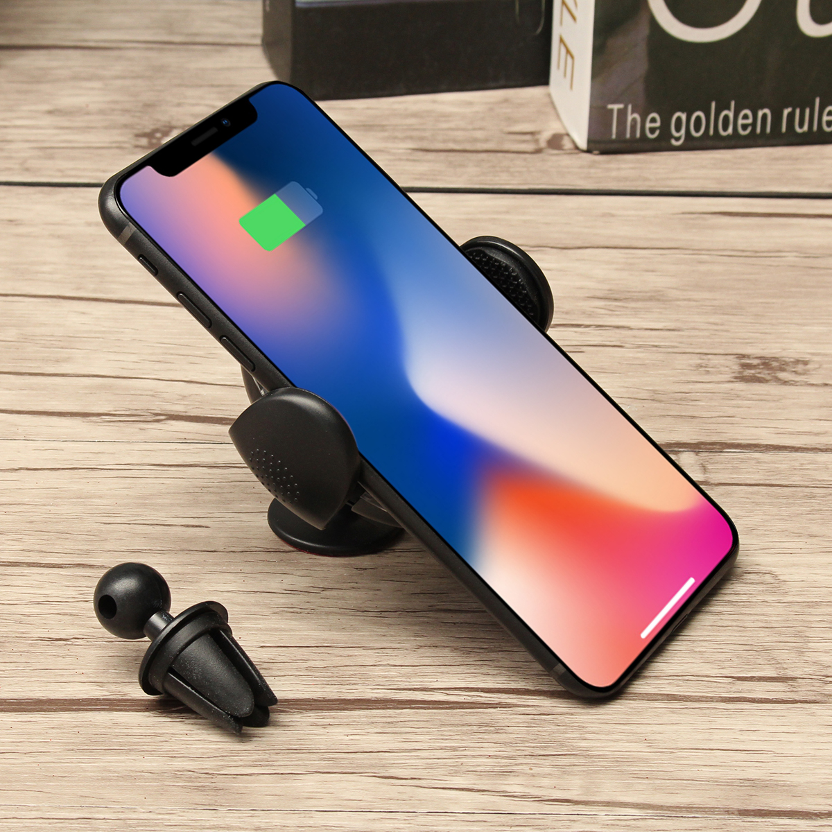 Bakeey-Wireless-Fast-Car-Charger-Two-Mount-Holder-Stand-For-iPhone-8P-iPhone-X-Samsung-S8-1252095-8