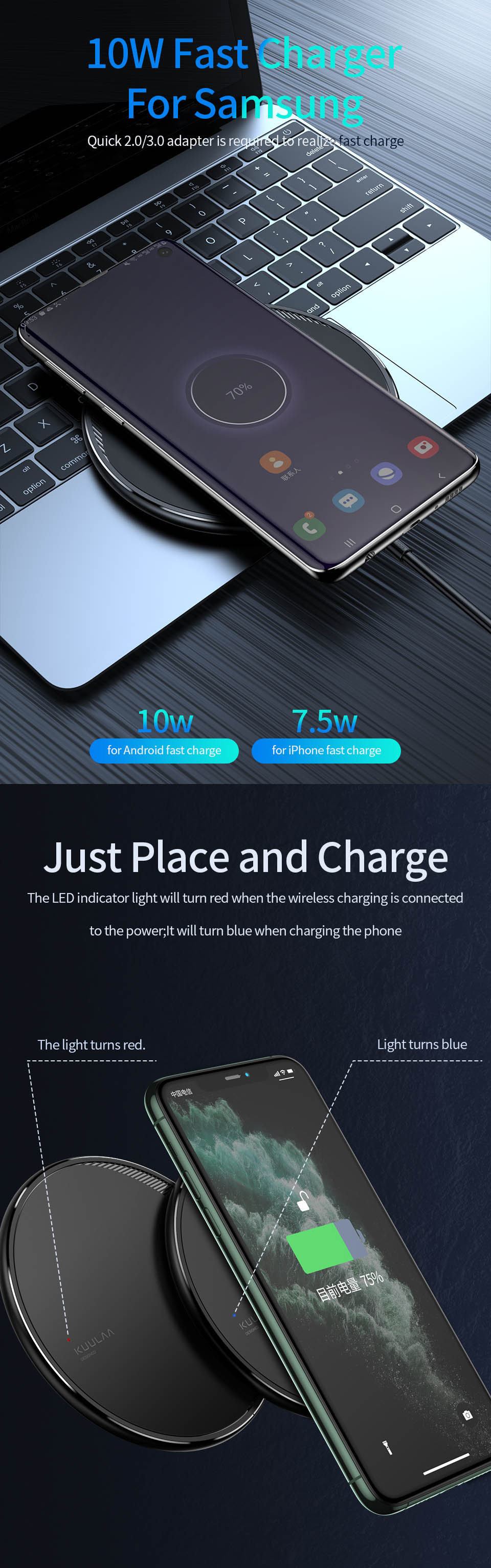 KUULAA-LED-10W-75W-5W-Trickle-Protection-FOD-Wireless-Charger-Charging-Pad-for-iPhone-11-Pro-Max-for-1649313-3
