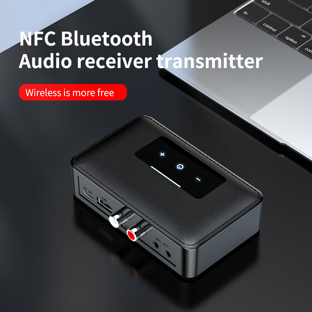 Bakeey-NFC-enabled-bluetooth-50-Audio-Receiver-Transmitter-Wireless-35mm-2RCA-Auido-Music-bluetooth--1816413-1