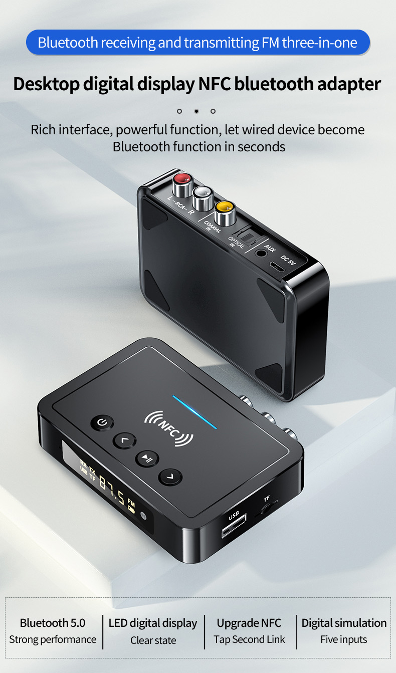 Bakeey-OLED-Display-NFC-enabled-bluetooth-V50-Audio-Transmitter-Receiver-Wireless-35mm-Aux--2RCA--Op-1862442-1