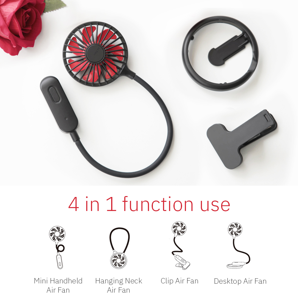 Bakeey-Portable-Mini-Clip-Fan-Flexible-Bendable-USB-Rechargeable-Desk-Fan-for-Car-Travel-Camping-1721843-1