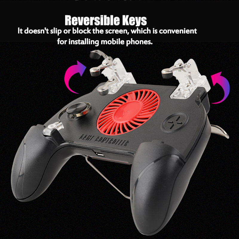 Multifunction-Four-Finger-Low-Noise-Moible-Phone-Shooting-PUBG-Game-Gaming-Controller-Joystick-Trigg-1826581-4
