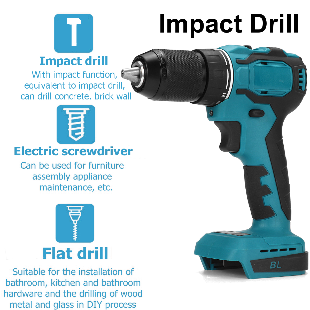 13mm-Chuck-520Nm-Cordless-Impact-Drill-Driver-Replacement-for-Makita-18V-Battery-1773145-3