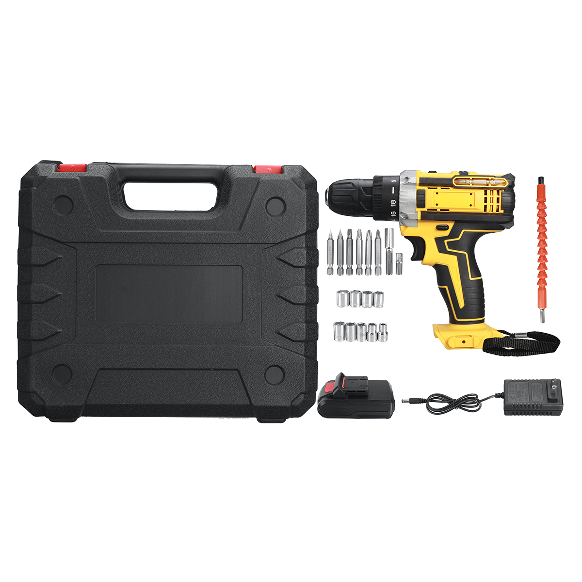 21V-Wireless-Rechargeable-Impact-Hammer-Drill-Electric-Screwdriver-W-Battery--Storage-Case-Screwing--1858203-15