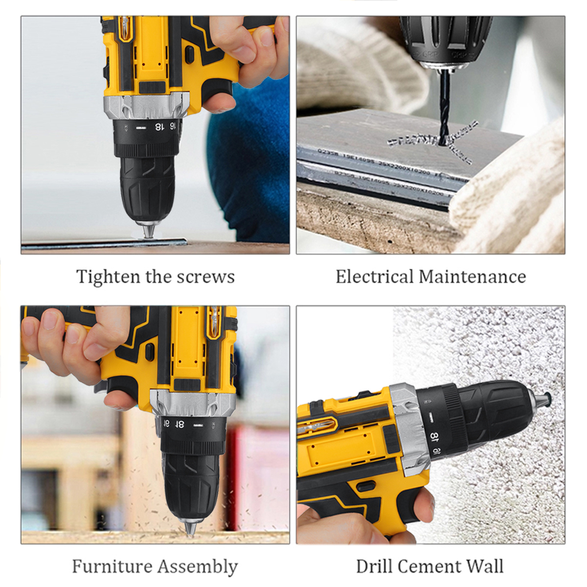 21V-Wireless-Rechargeable-Impact-Hammer-Drill-Electric-Screwdriver-W-Battery--Storage-Case-Screwing--1858203-3