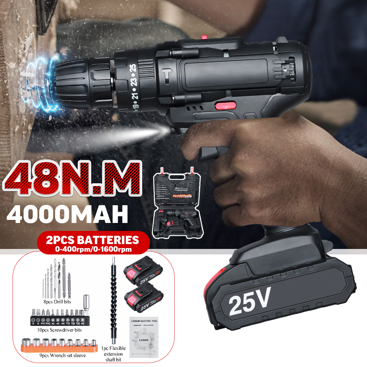 25V-Cordless-Electric-Drill-Bits-Screwdriver-Kit-Handheld-Power-Tool--Battery-1796556-1