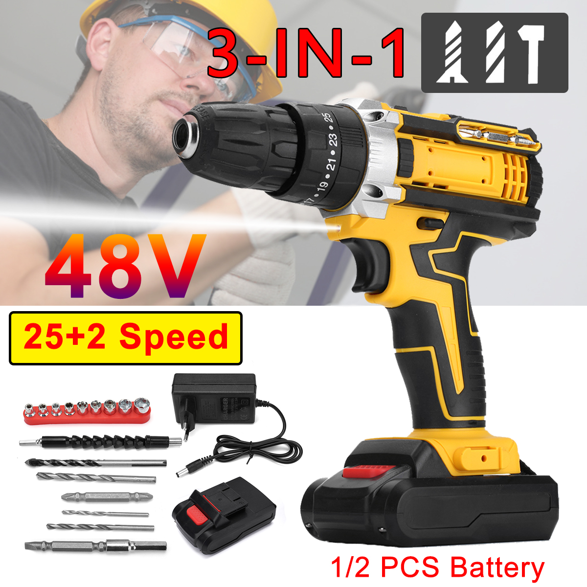 3-IN-1-Electric-Cordless-Impact-Hammer-Drill-Screwdriver-38Nm-High-Torque-Tool-1780452-1