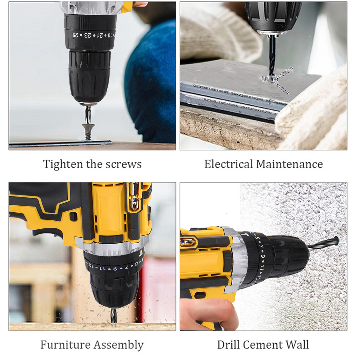 3-IN-1-Electric-Cordless-Impact-Hammer-Drill-Screwdriver-38Nm-High-Torque-Tool-1780452-2