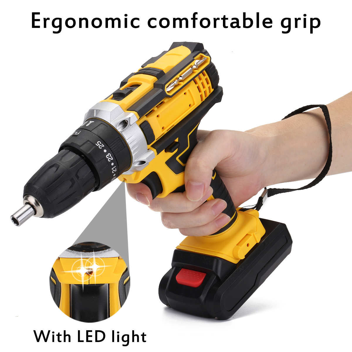 3-IN-1-Electric-Cordless-Impact-Hammer-Drill-Screwdriver-38Nm-High-Torque-Tool-1780452-4