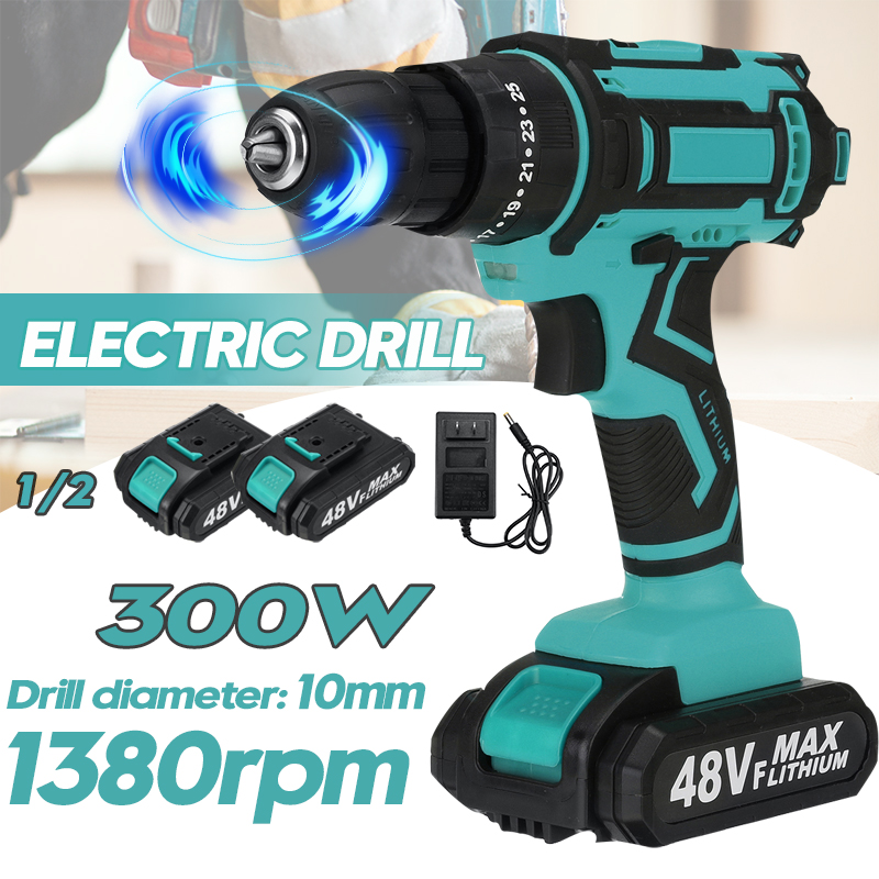 48V-10mm-Rechargeable-Impact-Driver-Electric-Drill-Power-Tool-253-Gears-W-12-Battery-1864588-1