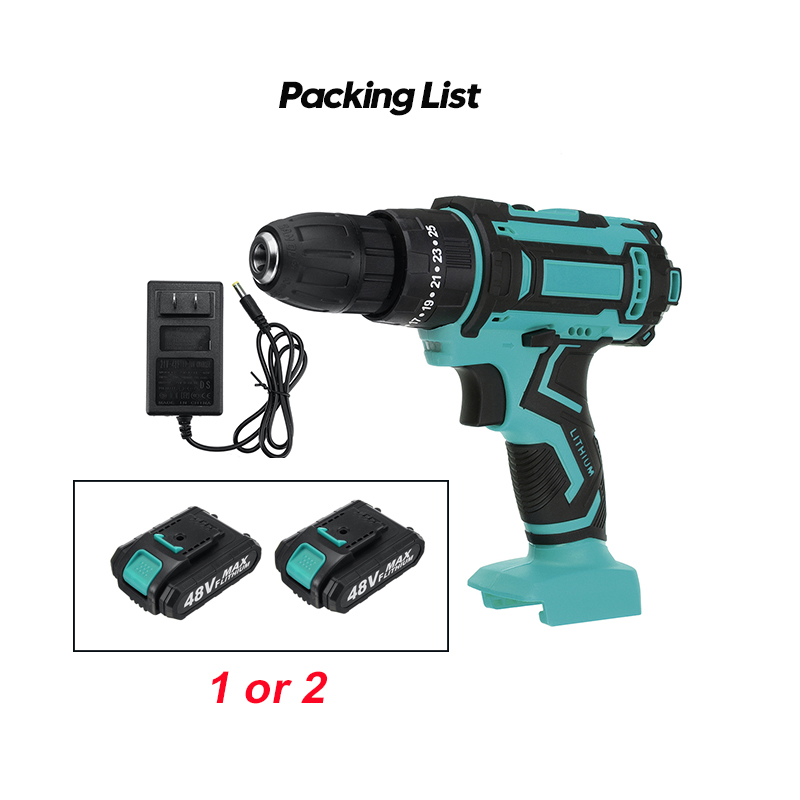 48V-10mm-Rechargeable-Impact-Driver-Electric-Drill-Power-Tool-253-Gears-W-12-Battery-1864588-12