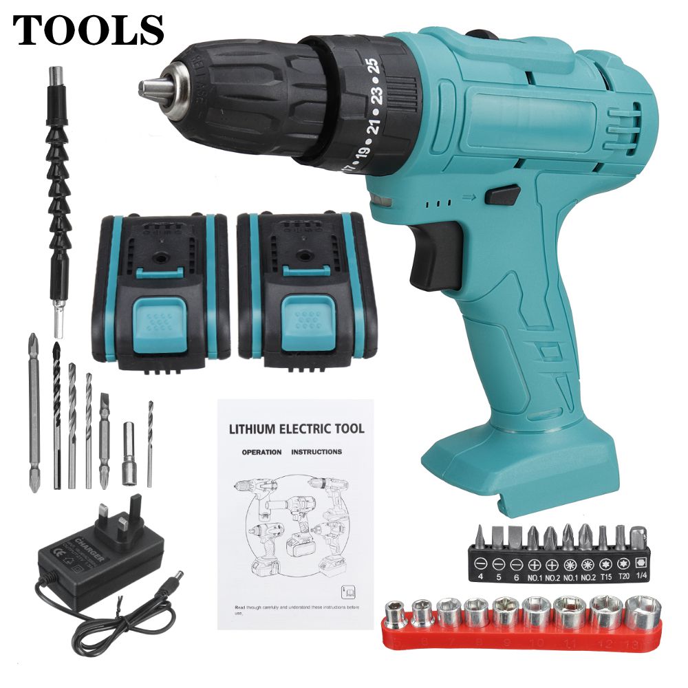 48V-Impact-Electric-Drill-6000mAh-Drill-Screwdriver-W-LED-Working-Light-W-12pc-Battery-1760104-14