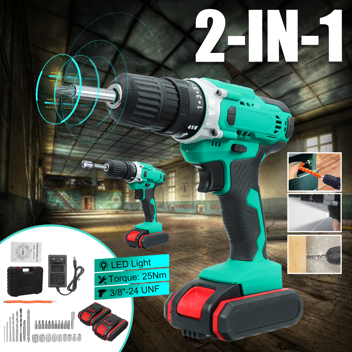 Cordless-Electric-Drill-Rechargeable-Drill-Screwdriver-Power-Tool-LED-W-12pcs-Battery-1847803-1
