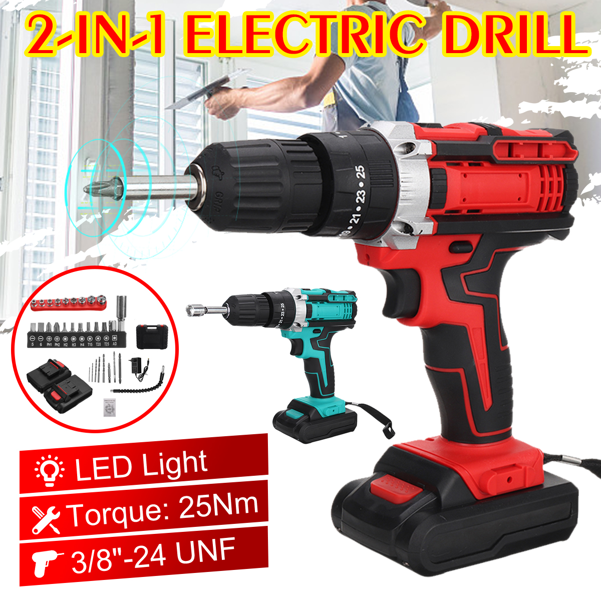Cordless-Rechargeable-Electric-Drill-Screwdriver-LED-Portable-Metal-Wood-Drilling-Tool-W-12pcs-Batte-1848724-2