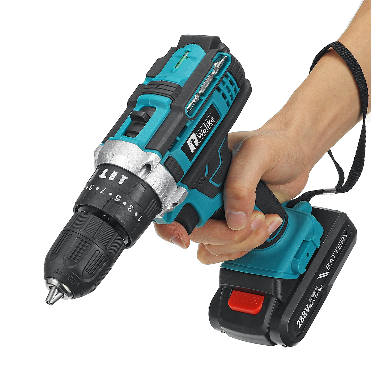 Wolike-288VF-10mm-Electric-Drill-253-Torque-Adjustment-Switch-Stepless-Speed-W1pc2pc-Battery-AUEUUS--1931063-10