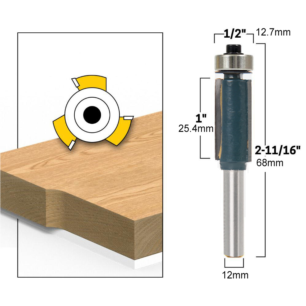 12mm-Shank-Flush-Trim-Router-Bits-for-wood-Trimming-Cutters-with-Bearing-Woodworking-Tool-Endmill-Mi-1769867-1