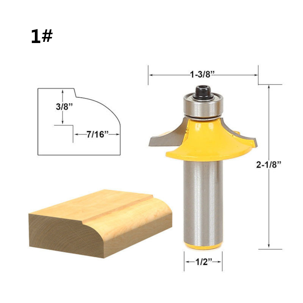 12quot-Shank-Drawer-Face-Mill-Round-Over-and-Beading-Edging-Router-Bit-Set-C3-Carbide-Tipped-Woodwor-1767705-4