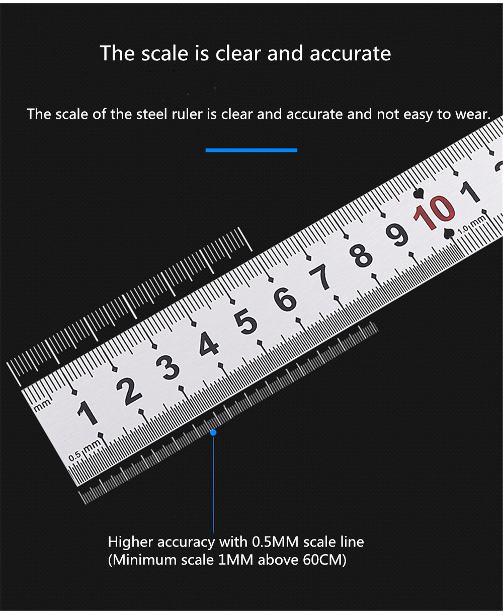 150-1200mm-Thickened-Stainless-Steel-Ruler-with-Metric-and-Inch-Scales-Woodworking-Scriber-Measuring-1813553-2