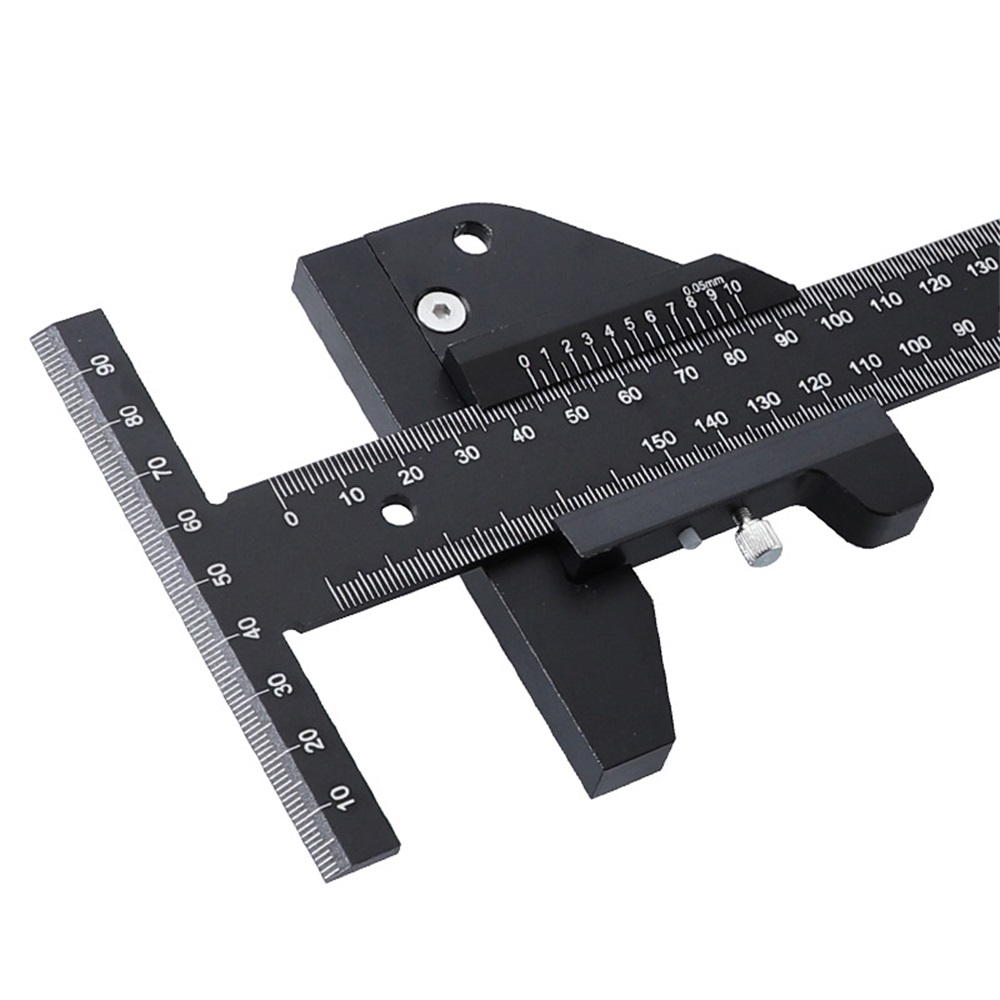 150300mm-Aluminum-Alloy-T-Type-Line-Drawing-Device-Multi-Function-Depth-Vernier-Ruler-Woodworking-Ru-1856125-2