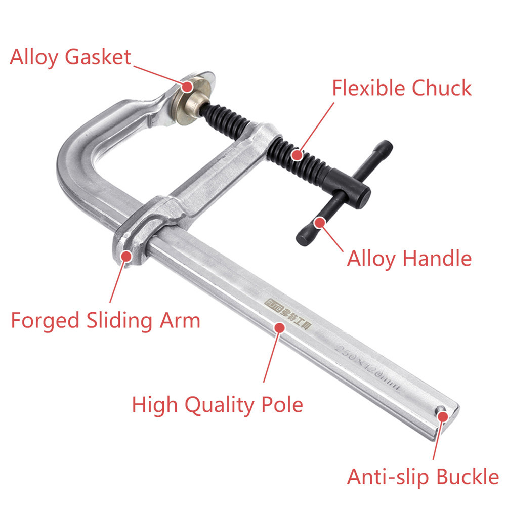 200250300mm-F-Type-Woodworking-Clamp-Tool-Carpentry-Gadgets-Adjustable-F-Clip-1468701-3