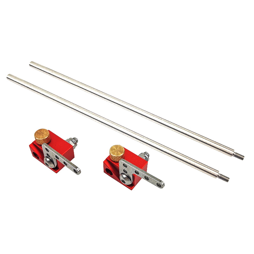 2PCS-Set-Accessories-Auto-Line-Drill-Guide-Extension-Rods-and-Flip-Stops-for-Woodworking-1901558-1