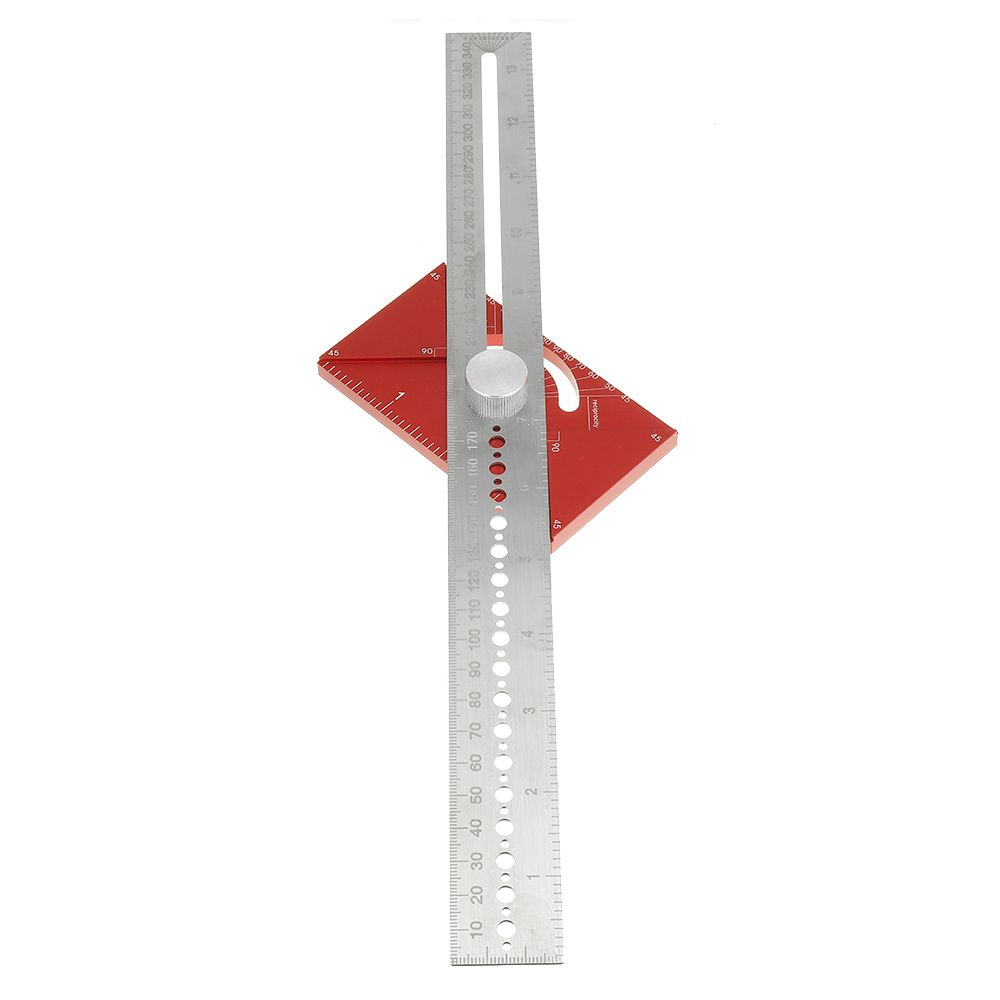 350mm-Multifunctional-Angle-Drawing-Ruler-with-Imperial-and-Metric-Scale-Hole-Positioning-Ruler-Wood-1869301-4