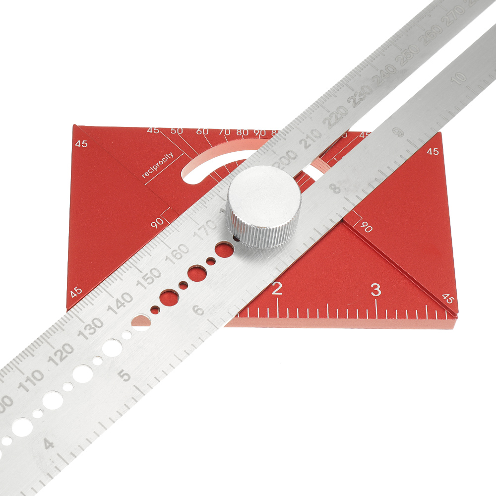 350mm-Multifunctional-Angle-Drawing-Ruler-with-Imperial-and-Metric-Scale-Hole-Positioning-Ruler-Wood-1869301-5