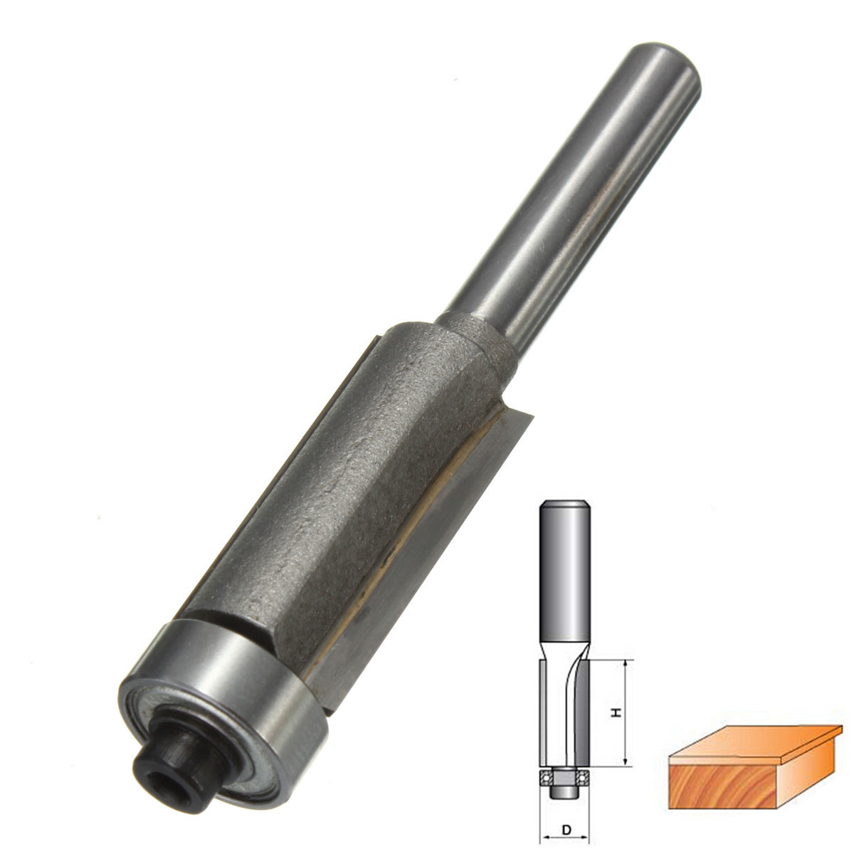 681012mmFlush-Trim-Bit-14quot-Shank-Router-Bits-Carbide-Tipped-Bits-976987-8