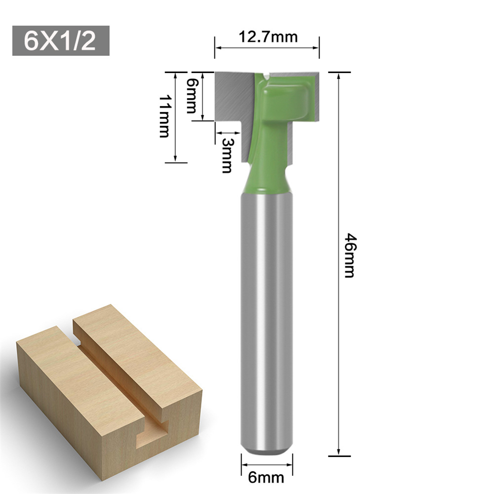 6mm-14quot-Shank-T-Track-Slotting--T-Slot-Keyhole-Cutter-Router-Bit-Steel-Handle-516quot-38--12-Leng-1812555-11