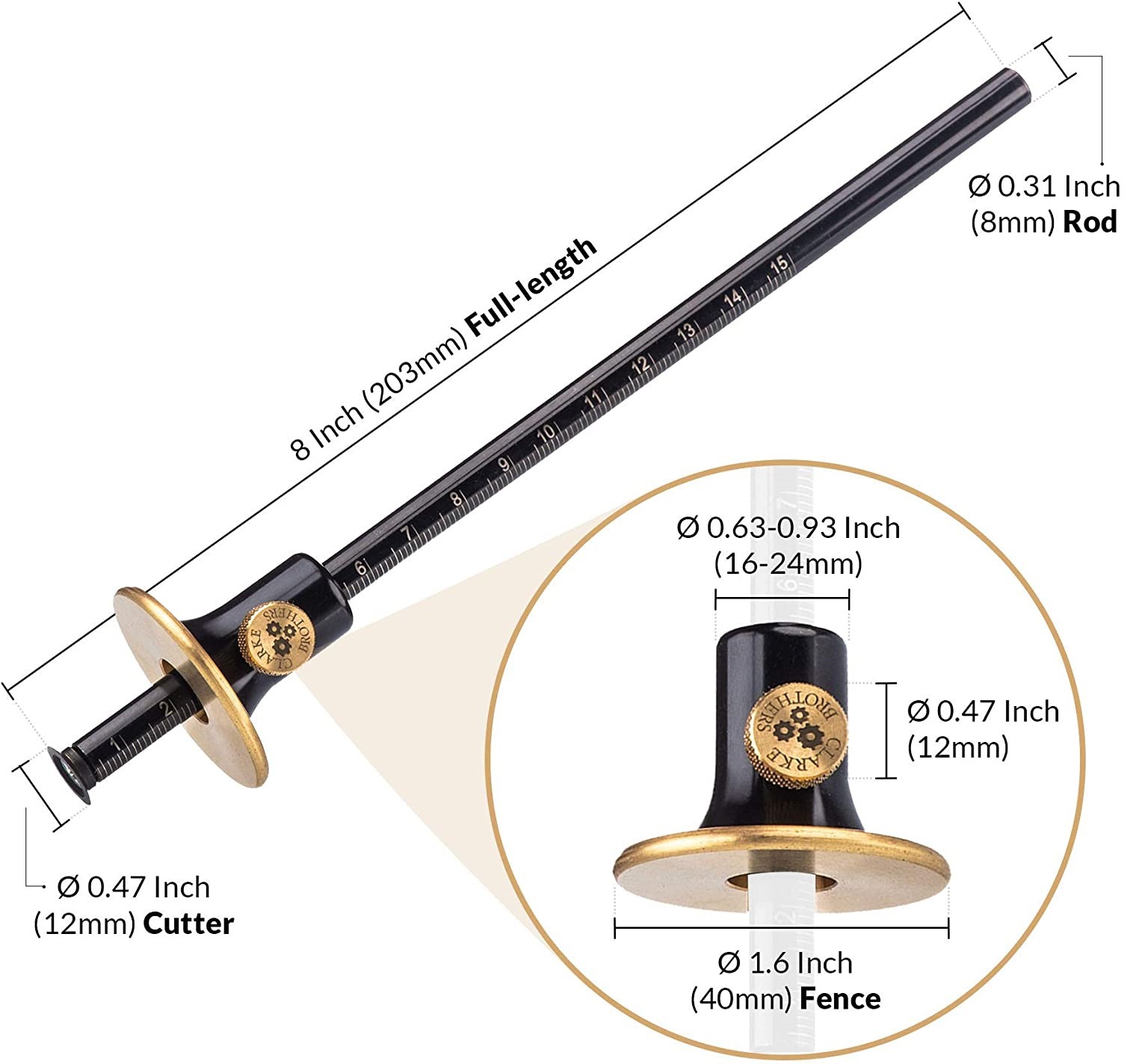 8-inch203mm-Stainless-Steel-and-Brass-Wheel-Marking-Gauge-with-Imperial-and-Metric-Scale-Woodworking-1869812-1