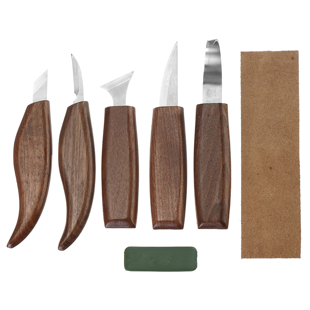 8Pcs-Wood-Carving-Tools-Set-Hook-Carving-Blade-Detail-Wood-Blade-Whittling-Blade-Oblique-Blade-Trimm-1698435-2