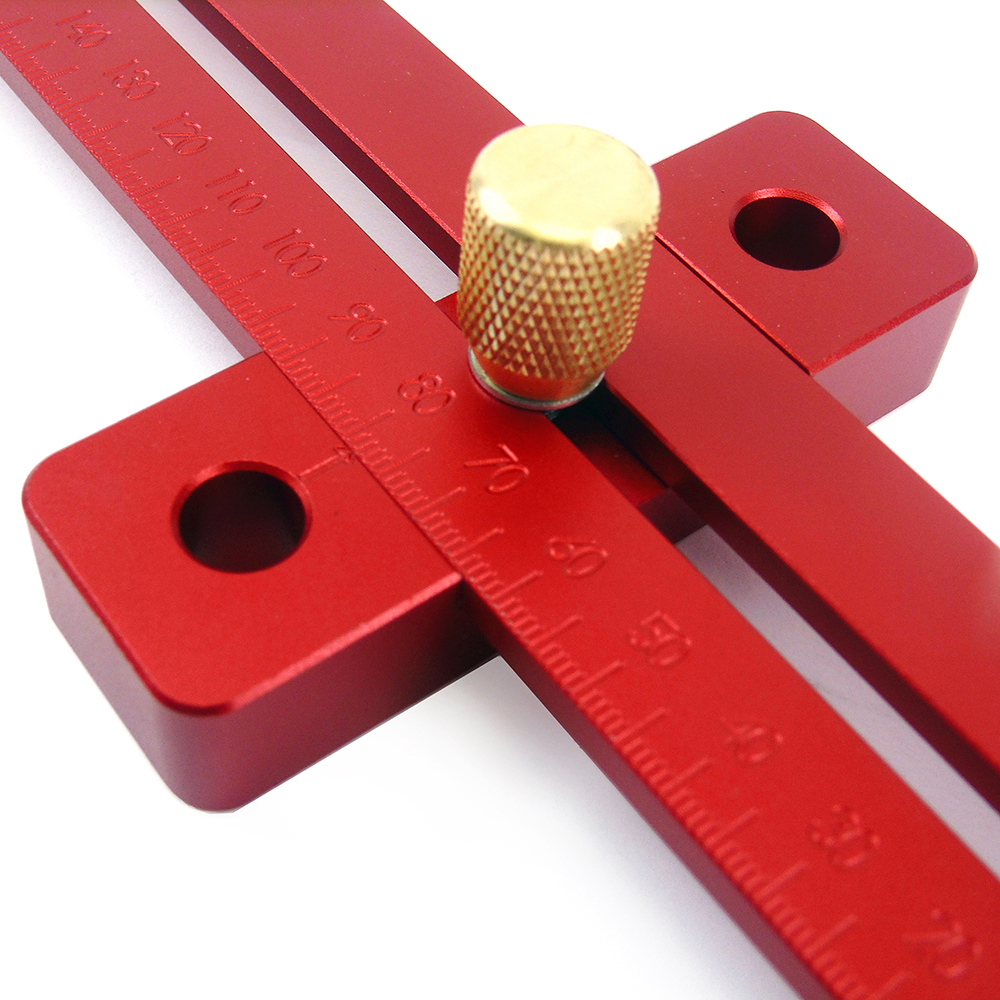 Aluminum-Alloy-170270370mm-Scale-Measure-Scribing-Ruler-Woodworking-T-type-Hole-Ruler-Marking-Tool-1377213-7