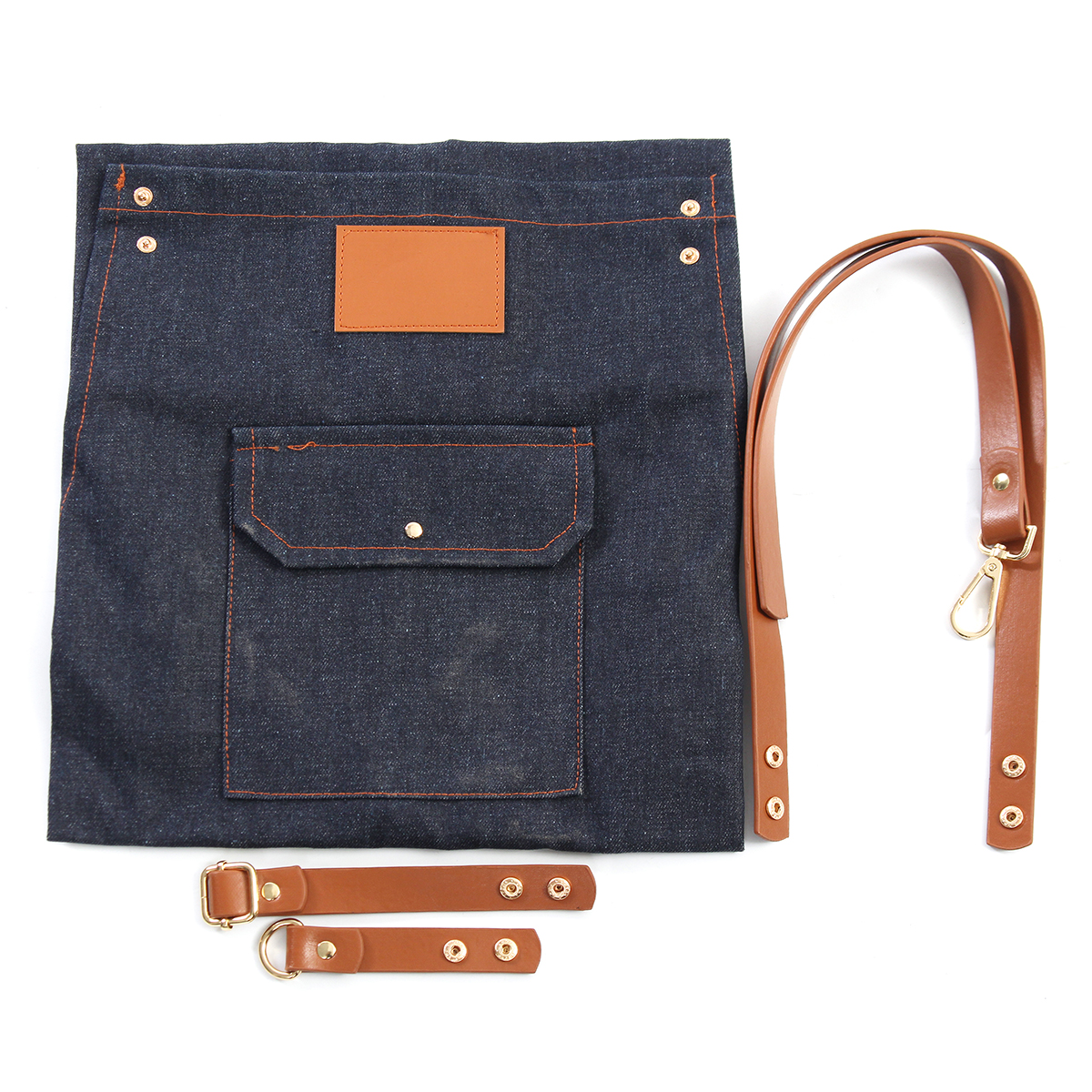 Denim-Bib-Apron-Leather-Strap-Barista-Baker-Work-Uniform-Bartender-BBQ-Chef-Cook-Woodworking-Apron-1364800-4