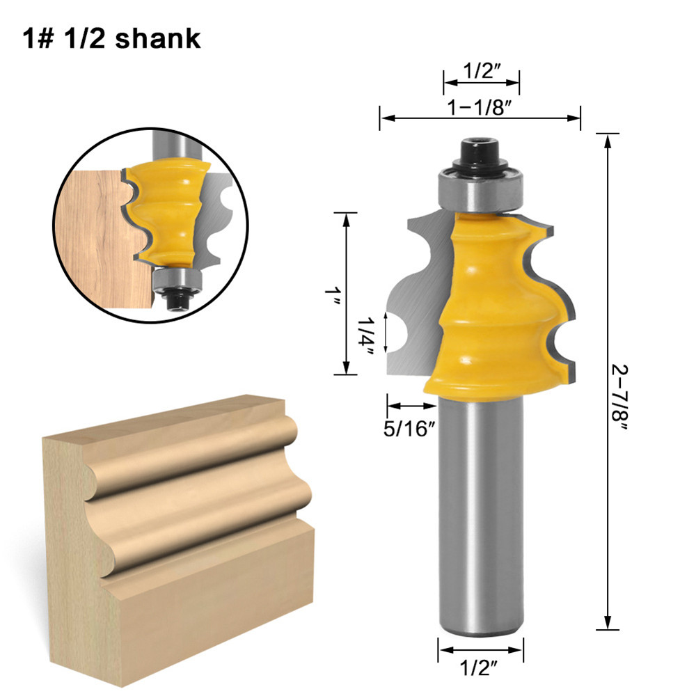 Drillpro-10-Piece-12-Inch-Shank-Architectural-Molding-Router-Bit-Set-Door-Picture-Frame-Molding-Rout-1751573-3