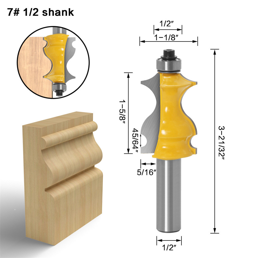 Drillpro-10-Piece-12-Inch-Shank-Architectural-Molding-Router-Bit-Set-Door-Picture-Frame-Molding-Rout-1751573-9